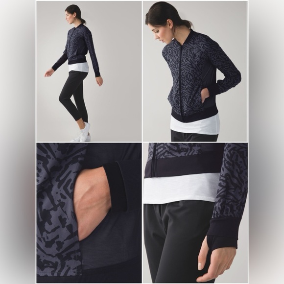 lululemon Noir Bomber Jacket - Picture 4 of 10